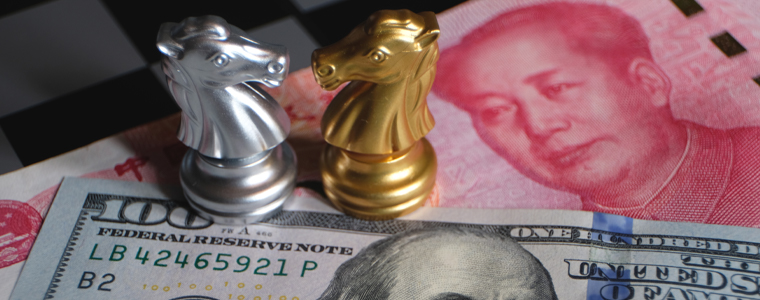 china import us money chess pieces