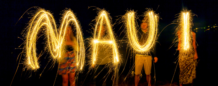 maui sparklers beach